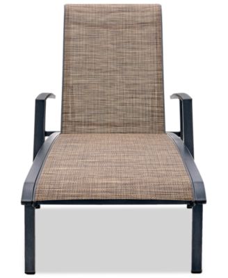 Wythburn Mix and Match Sleek Sling Outdoor Chaise Lounge, Created for Macy's