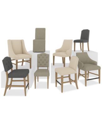 Macy's Mix Match Dining Chairs In Neutral