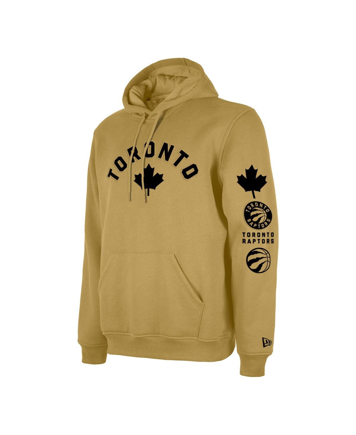 Men's New EraToronto Raptors Big and Tall 2023/24 City Edition Jersey Pullover Hoodie - Tan