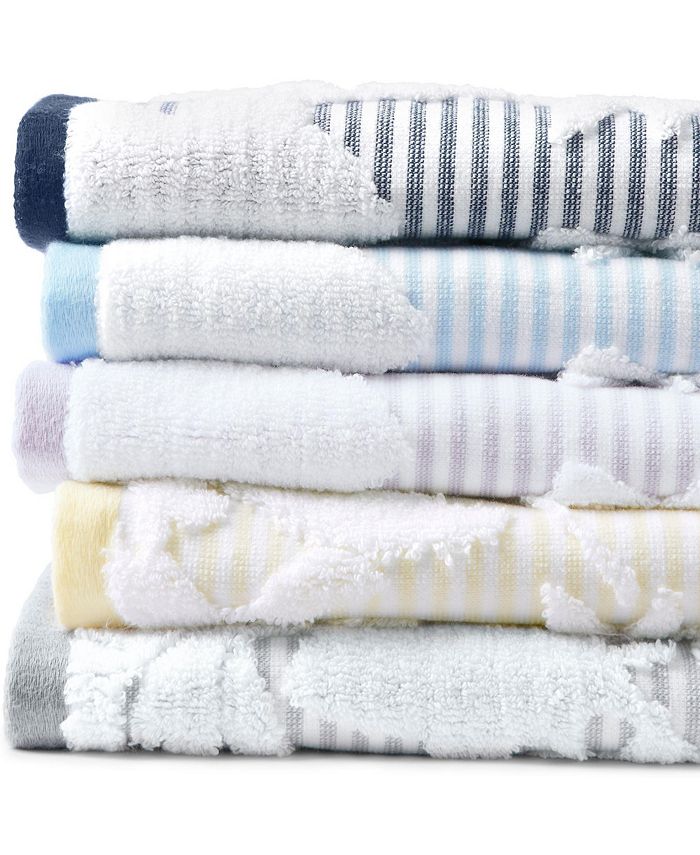 Lands' End Cotton Sculpted 2Piece Washcloth Set Macy's