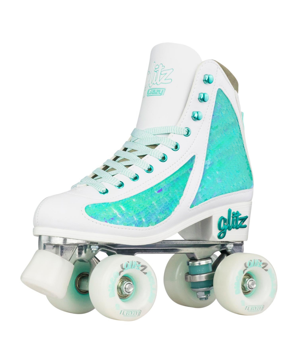 Crazy Skates Glitz Roller Skates For Women And Girls - Dazzling Glitter Sparkle Quad Skates
