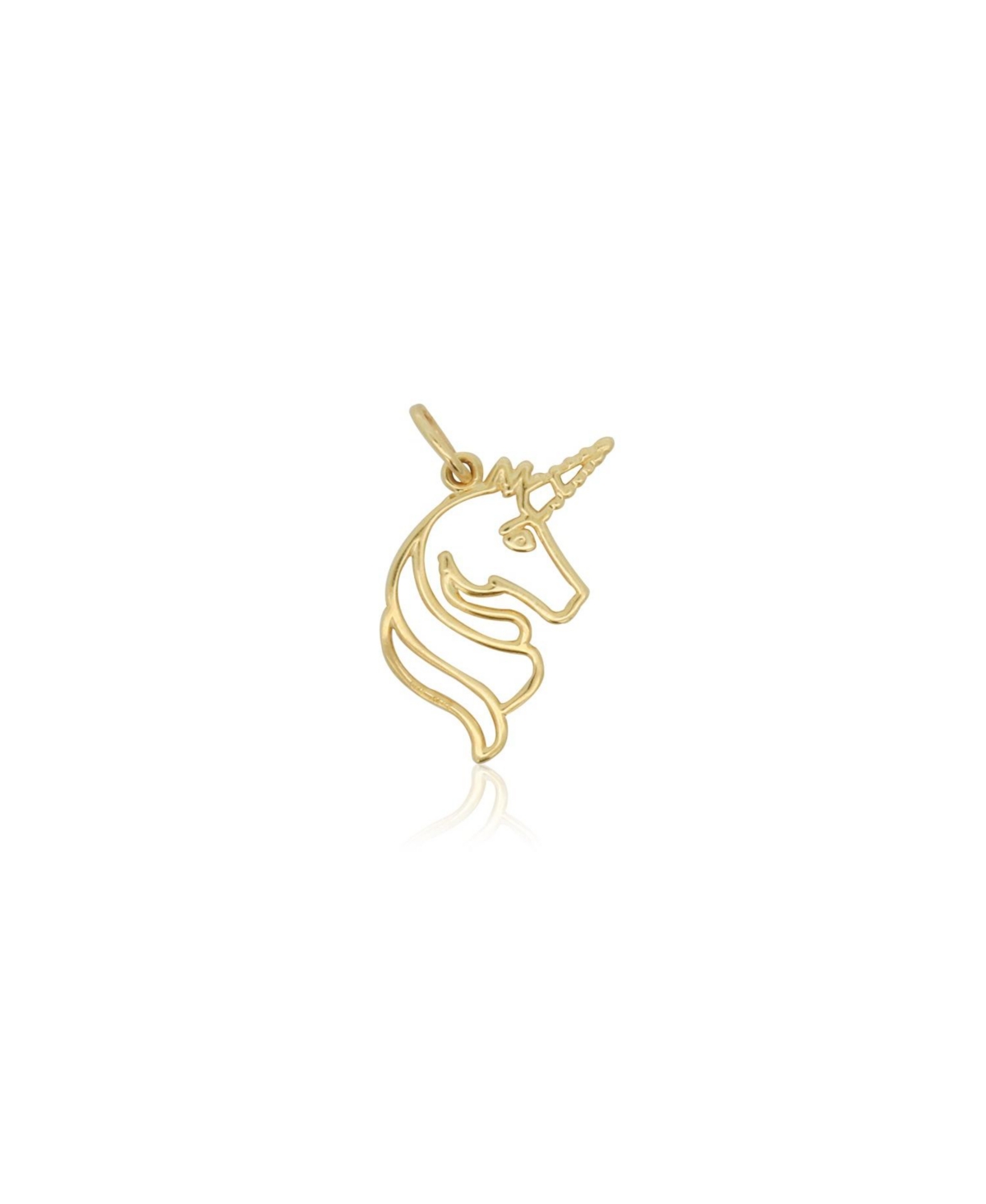 Mini Gold Unicorn Charm - Gold