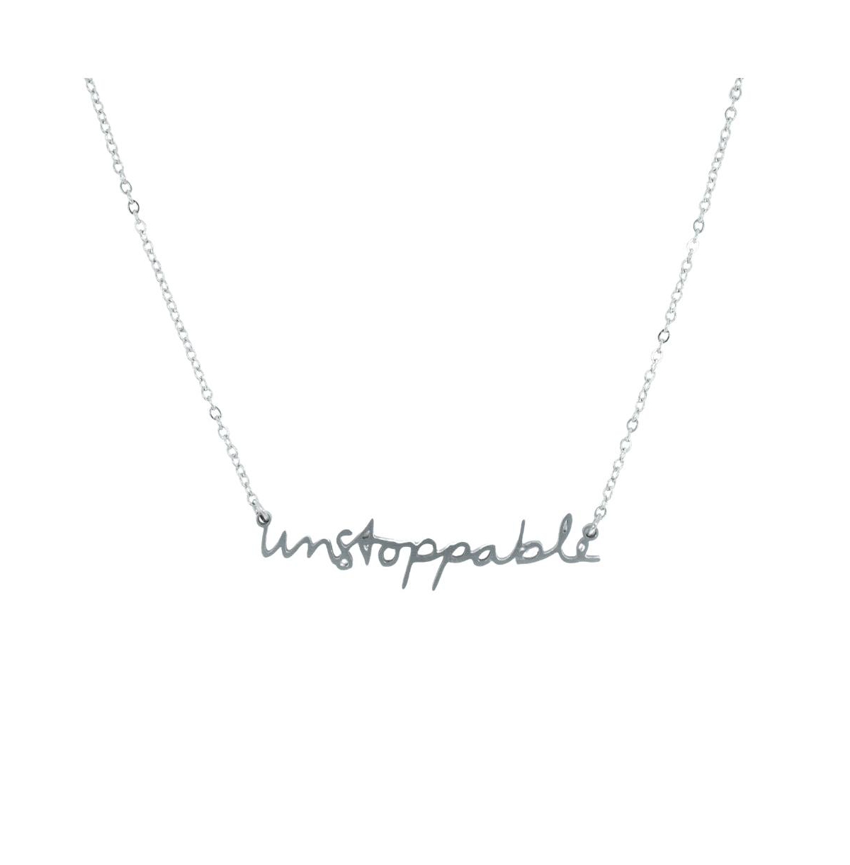 316L Absolute Affirmation Silver-Tone "Unstoppable" Necklace - Silver