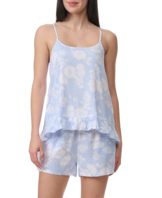 Splendid - Women's 2-Pc. Ruffled-Hem Boxer Pajamas Set