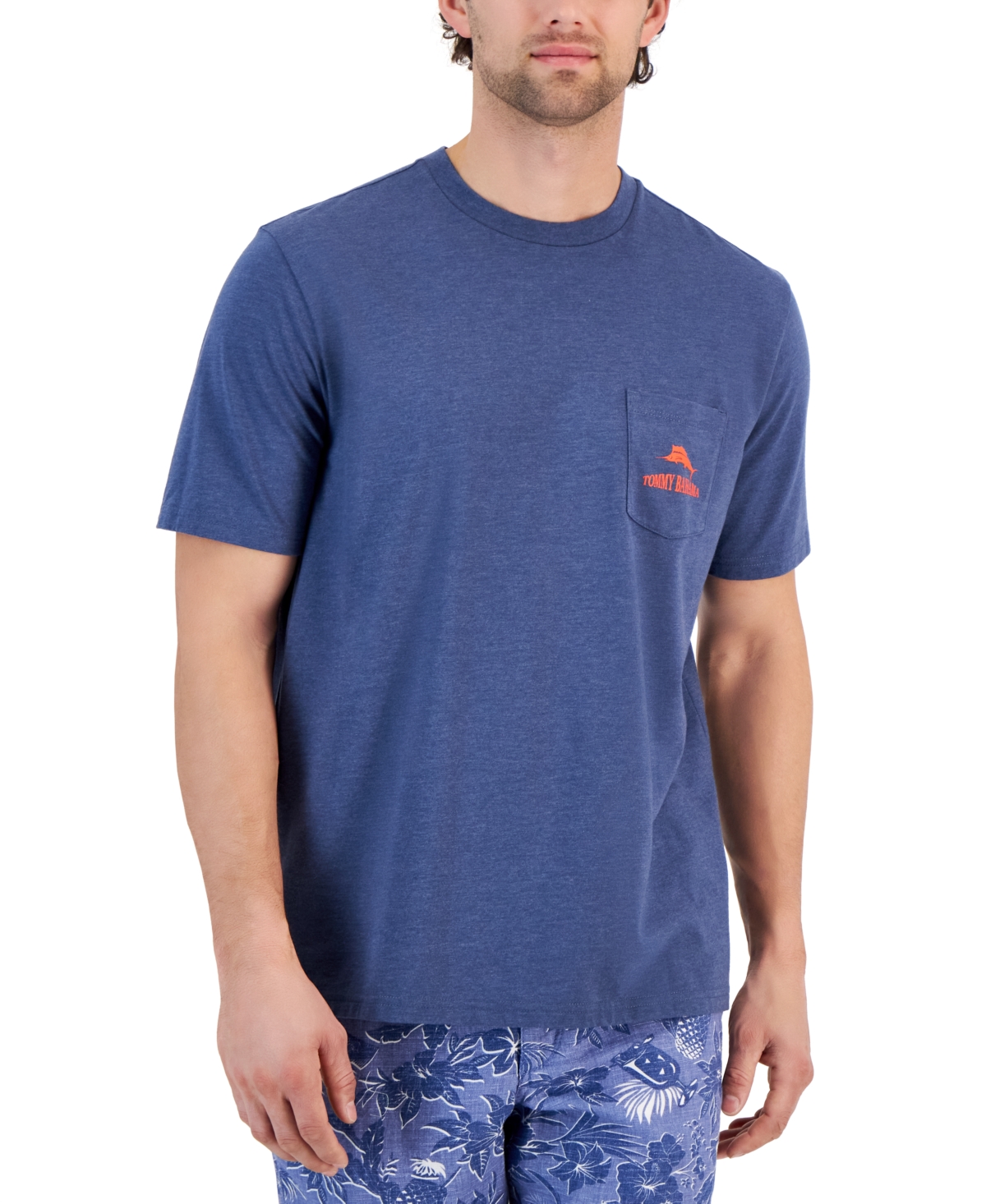 Men's Bench Warmer Logo Graphic Pocket T-Shirt - Navy Heather