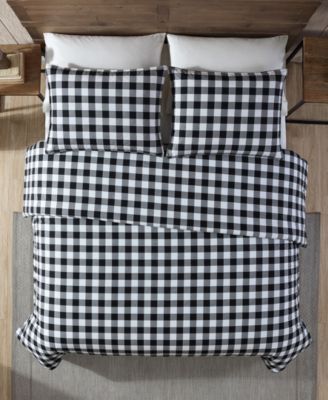 Mountain Plaid Cotton Reversible 2 Piece Duvet Cover Set, Twin