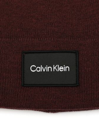 Men's Woven Logo Patch Beanie