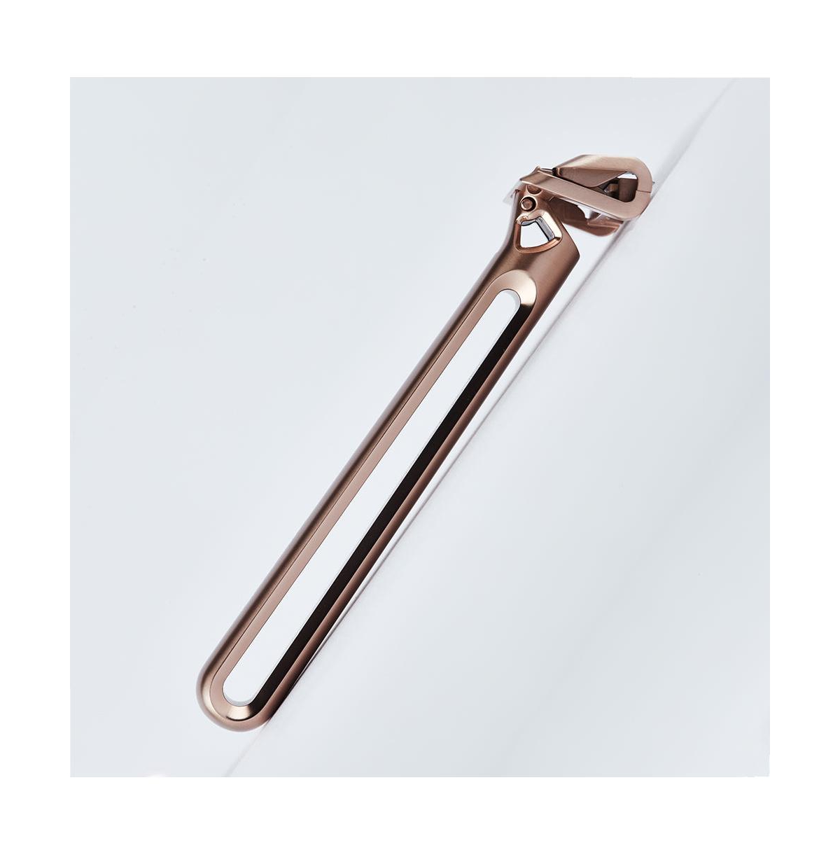 OneBlade Genesis - Luxury Stainless Steel Single-Edge Razor - 18k rose gold