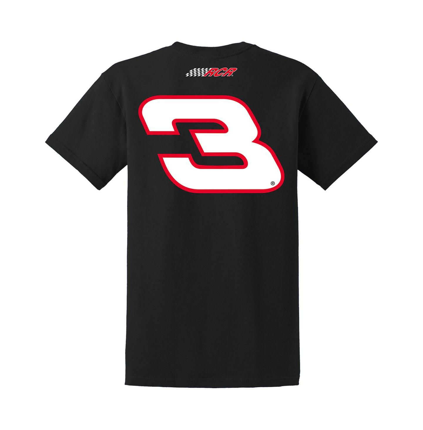 Мужская футболка Richard Childress Racing Team Collection Black Dale Earnhardt Goodwrench Service Plus Sponsor Lifestyle — фото 3