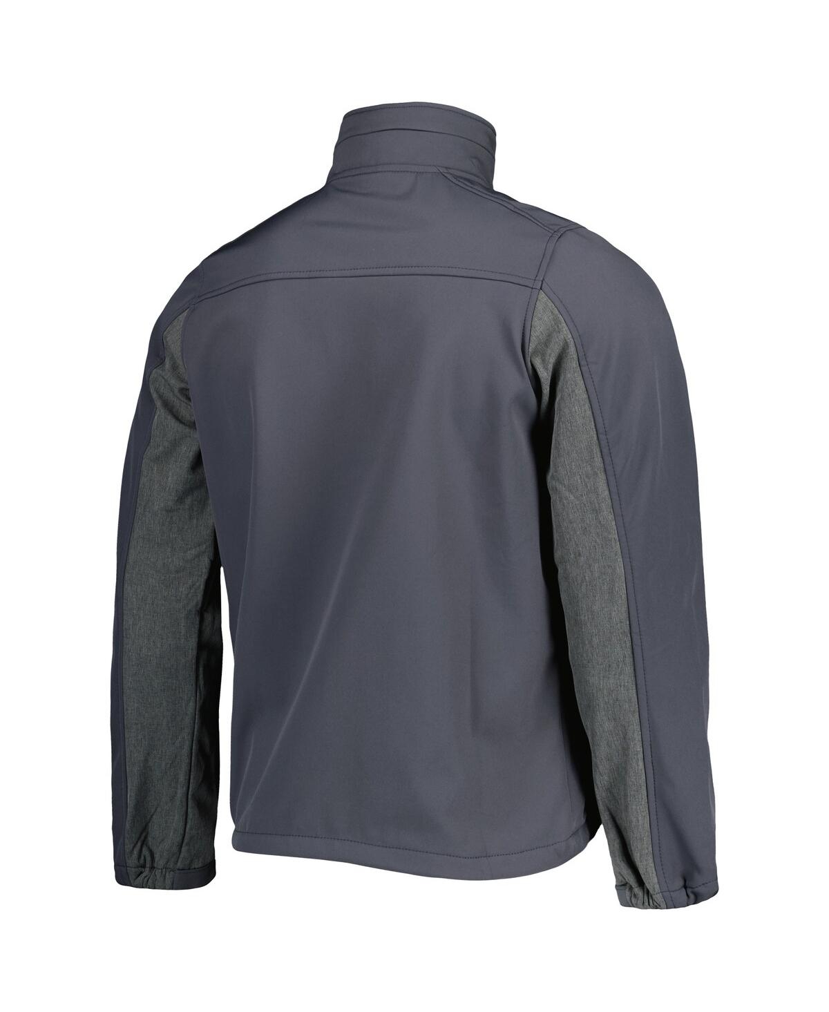 Shop Dunbrooke Men's  Graphite New York Giants Circle Zephyr Softshell Full-zip Jacket