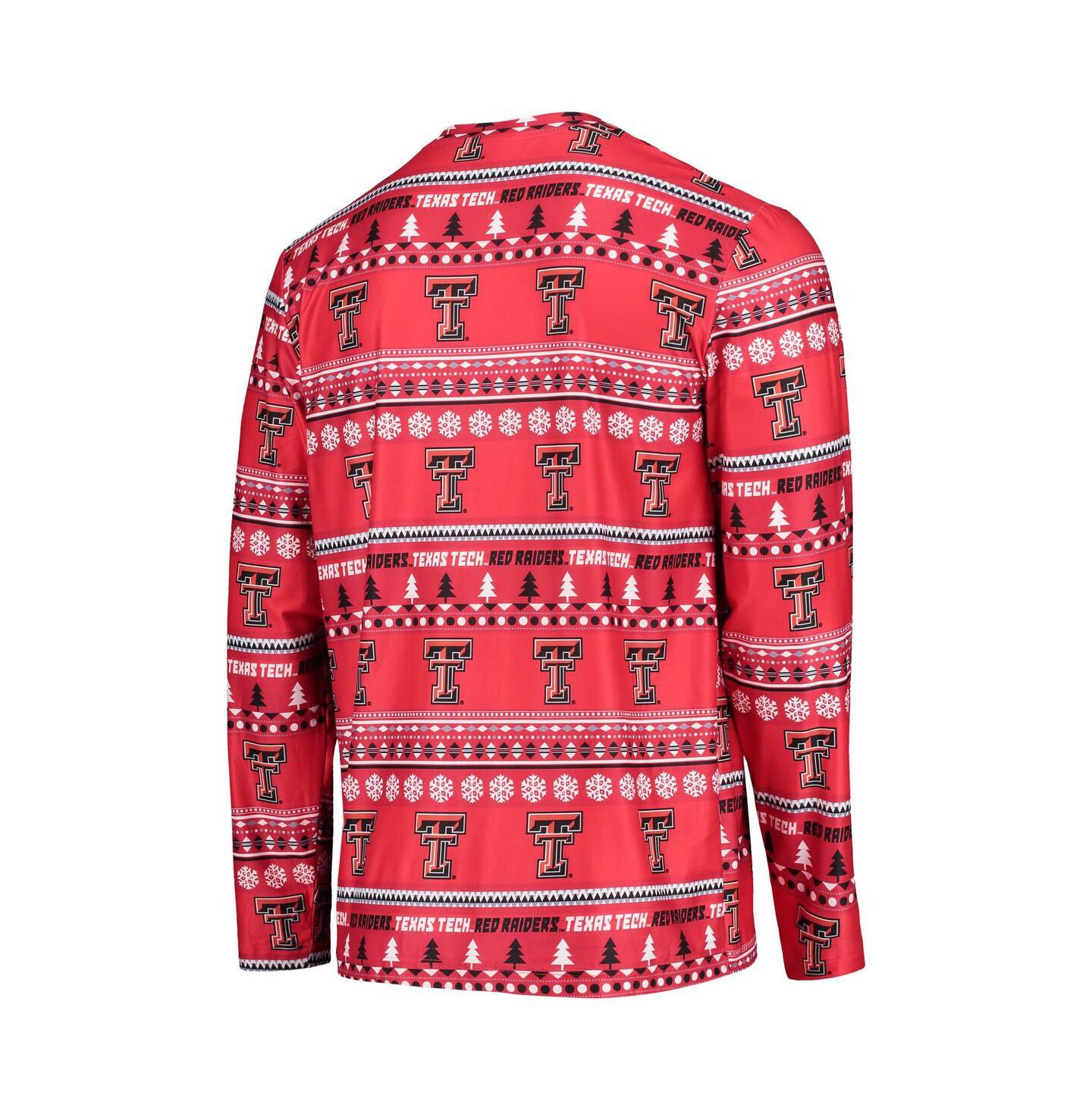 Мужская пижама Concepts Sport Texas Tech Red Raiders Ugly Sweater, Red — фото 2