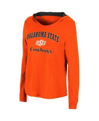 Women's Orange Oklahoma State Cowboys Catalina Hoodie Long Sleeve T-shirt
