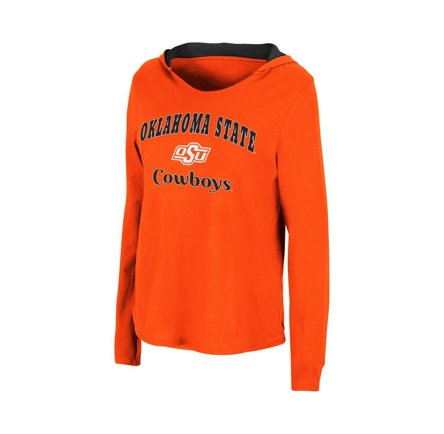 Women's Orange Oklahoma State Cowboys Catalina Hoodie Long Sleeve T-shirt