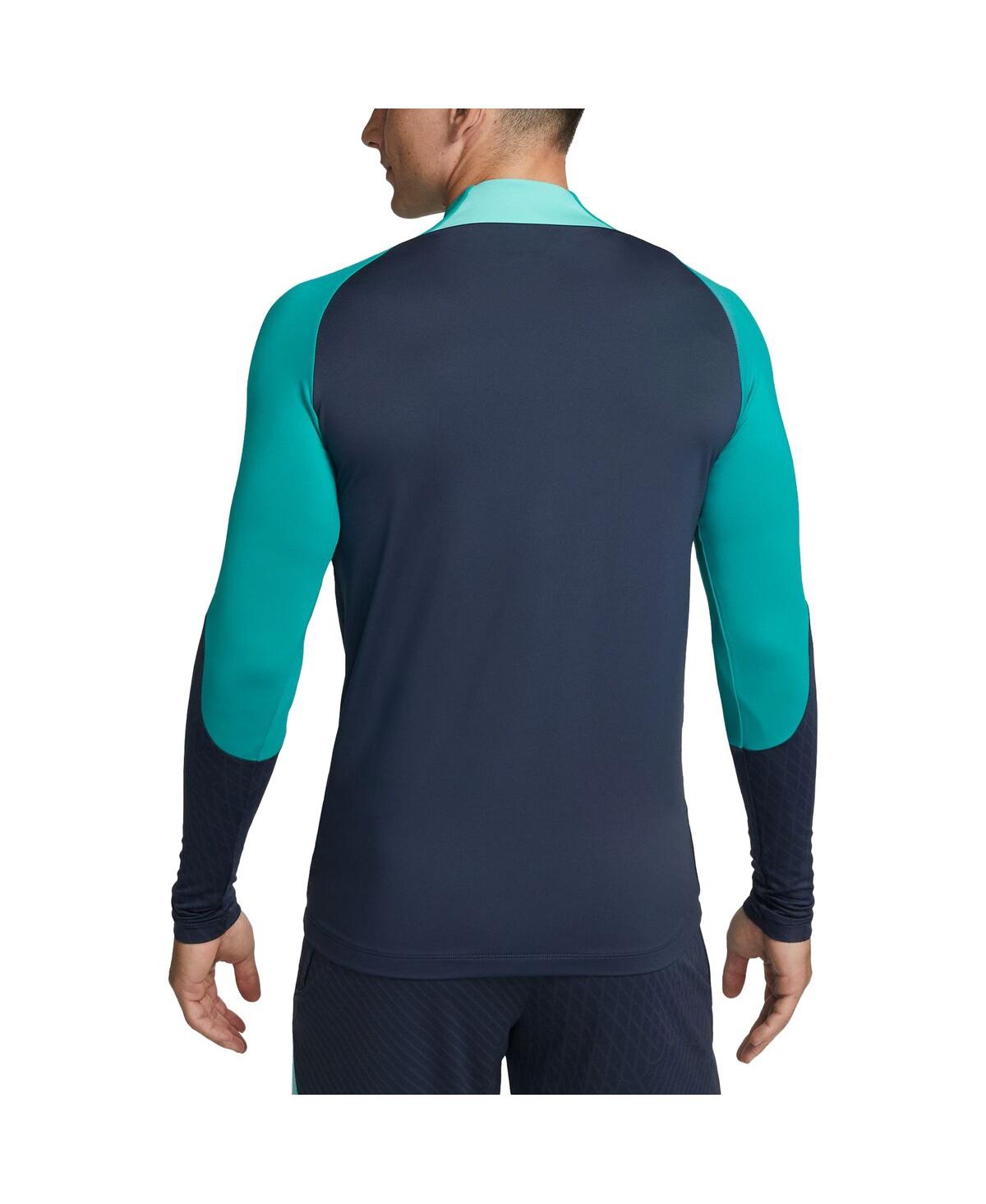 Men's NikeBarcelona Strike Drill 2023/24 Performance Quarter-Zip Long Sleeve Top - Navy