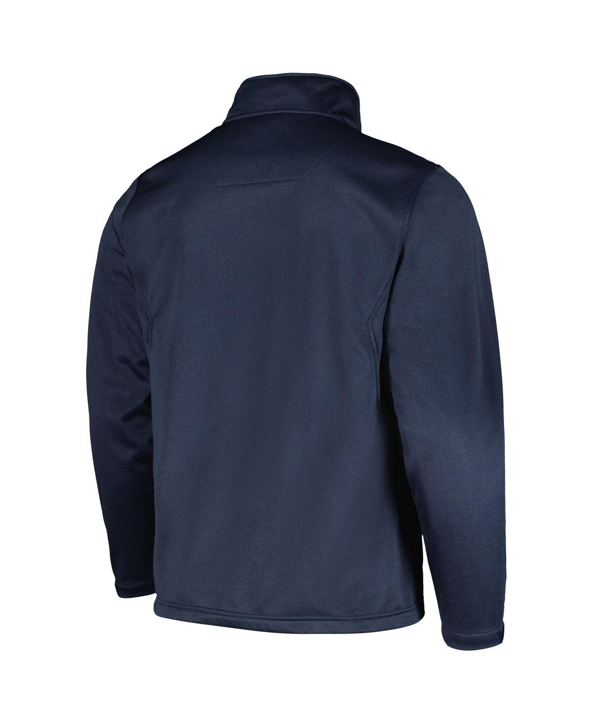 DUNBROOKE MEN'S DUNBROOKE HEATHER NAVY NEW YORK YANKEES EXPLORER FULL-ZIP JACKET 