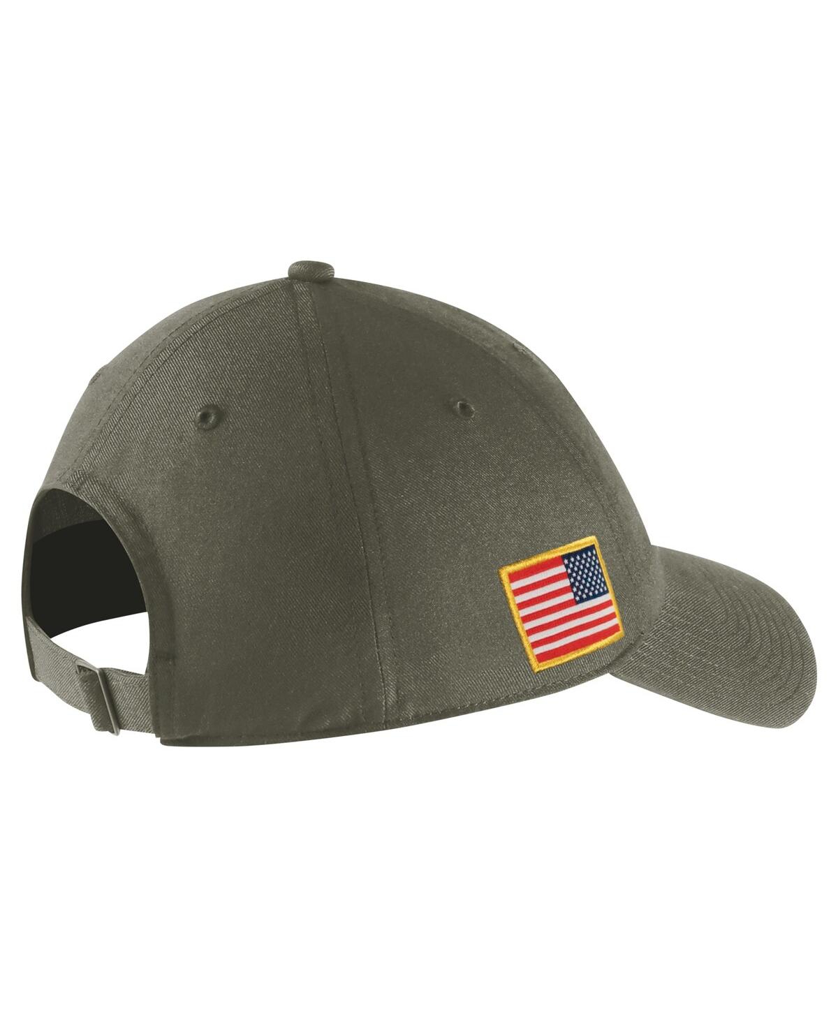 Shop Nike Men's  Olive Arkansas Razorbacks Military-inspired Pack Heritage86 Adjustable Hat