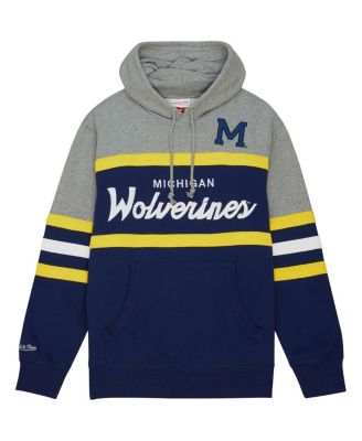 Men's Navy Michigan Wolverines Head Coach Pullover Hoodie