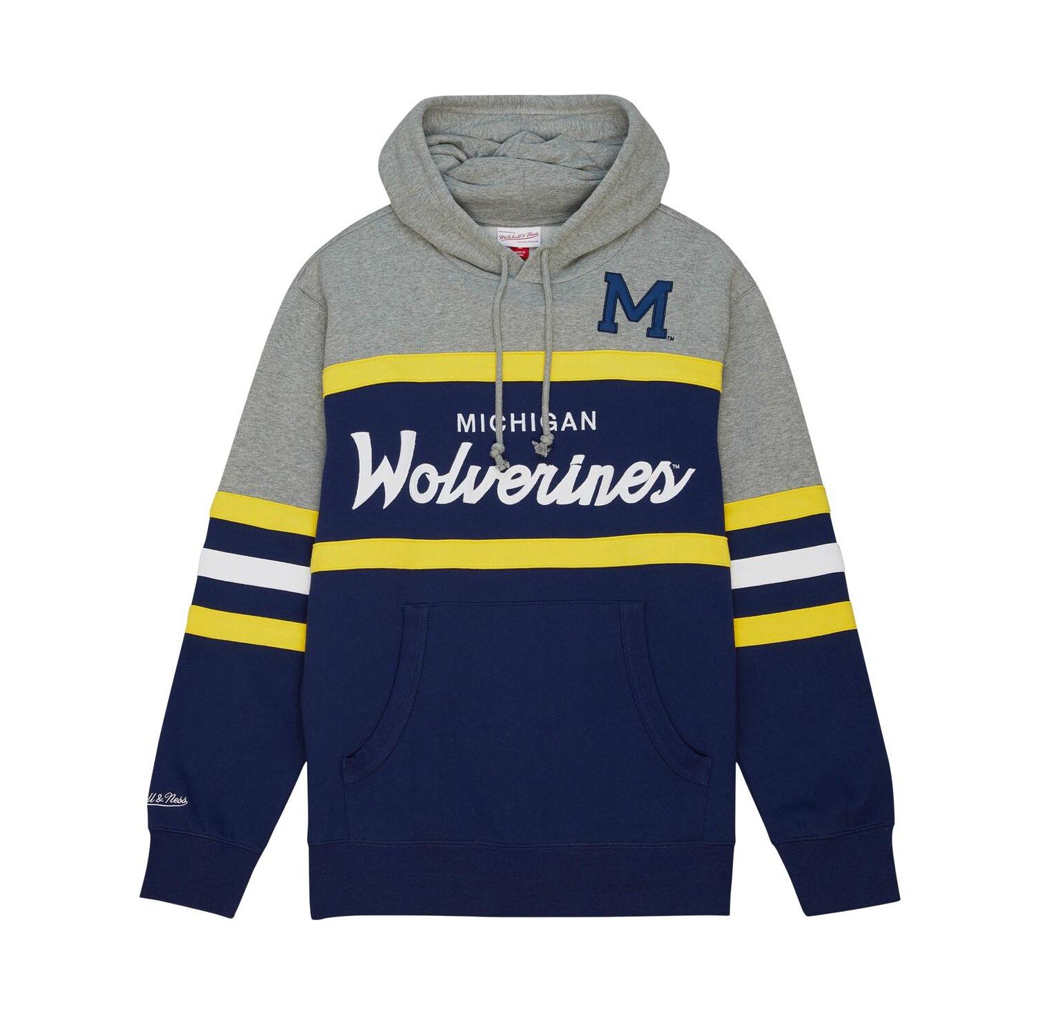 Men's Navy Michigan Wolverines Head Coach Pullover Hoodie