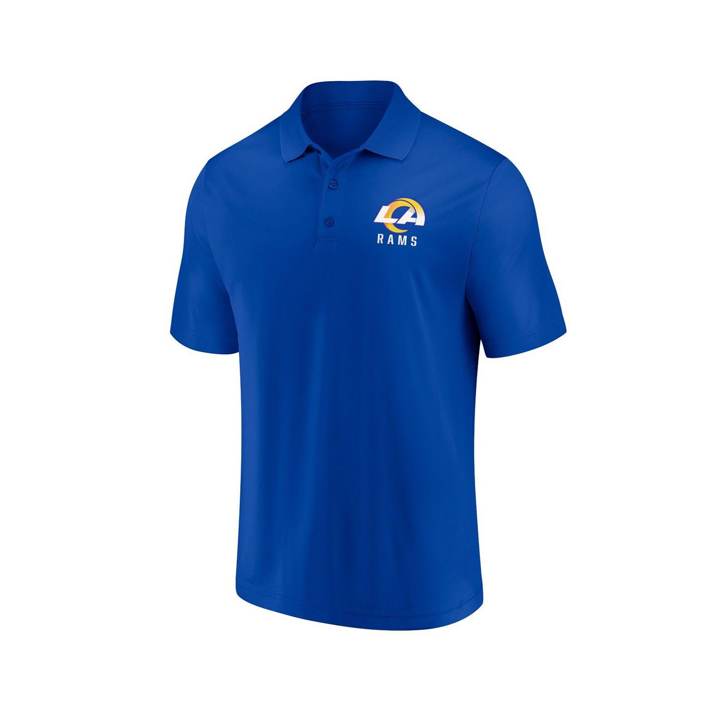 Men's White, Royal Los Angeles Rams Lockup Two-Pack Polo Shirt Set