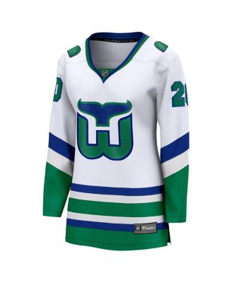 Women's Sebastian Aho White Carolina Hurricanes Whalers Premier Breakaway Jersey