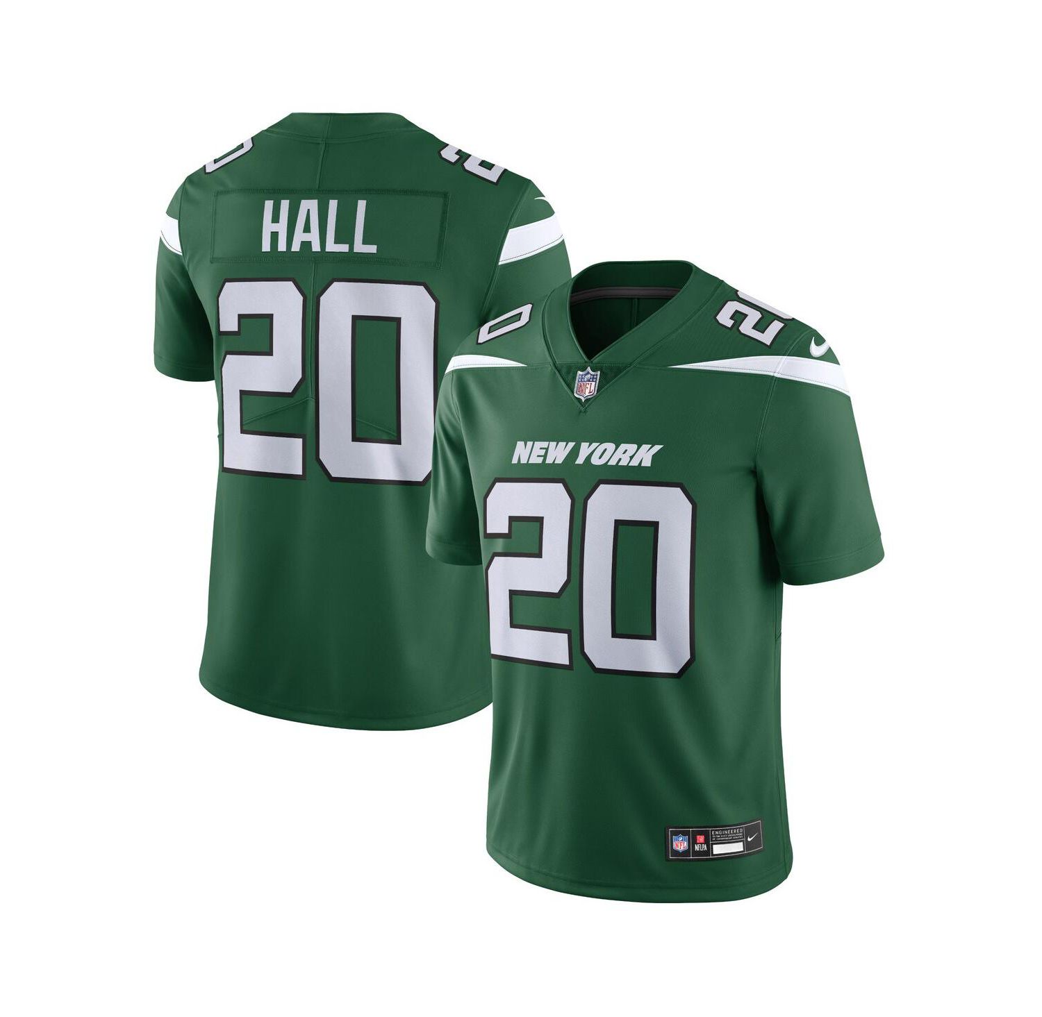 Men's Breece Hall Gotham Green New York Jets Vapor Untouchable Limited Jersey