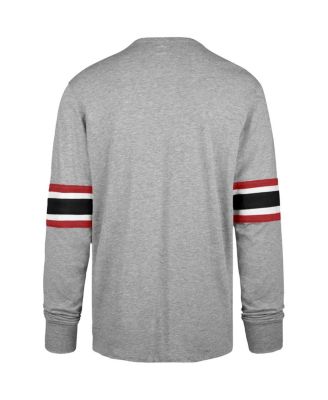 Men's Gray Distressed San Francisco 49ers Faithful to The Bay Cover Two Brex Long Sleeve T-shirt