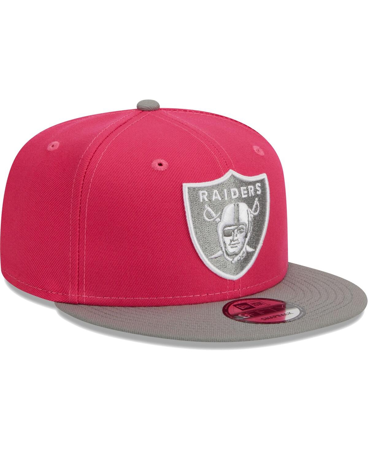 Men's New Era Gray Las Vegas Raiders 2-Tone Color Pack 9FIFTY Snapback Hat - Gray