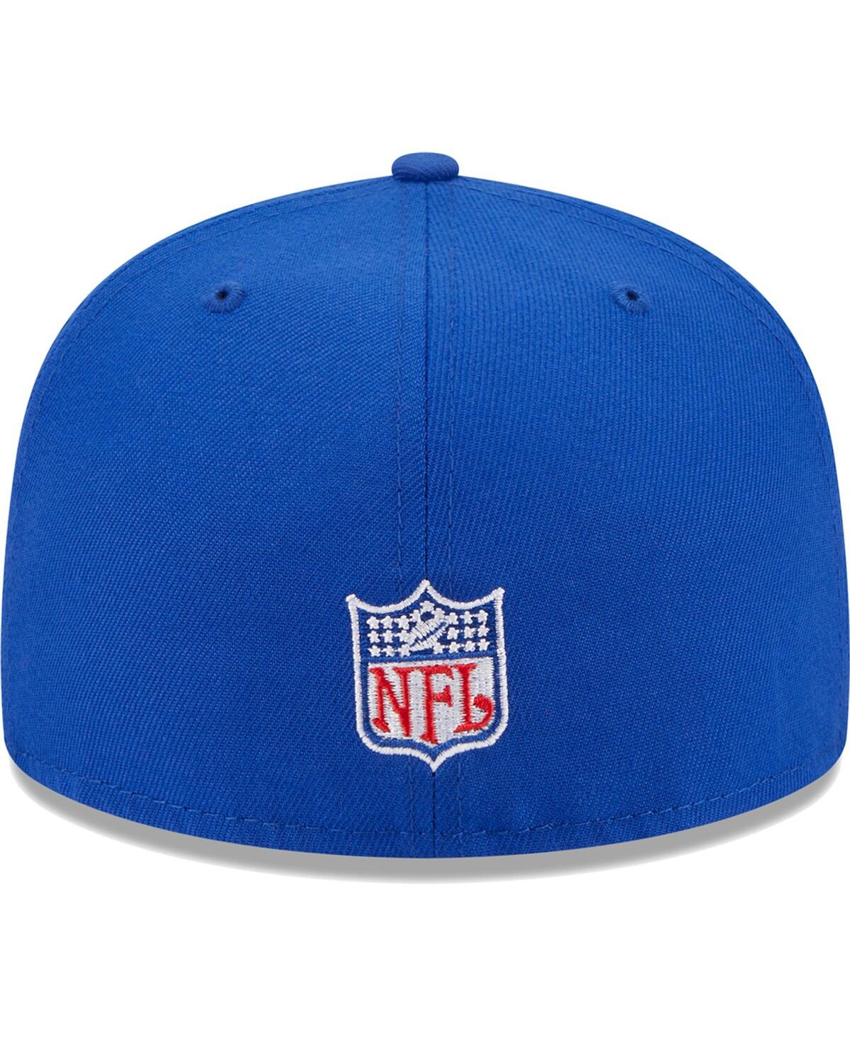 Men's New EraNew England Patriots Throwback Main 59FIFTY Fitted Hat - Royal