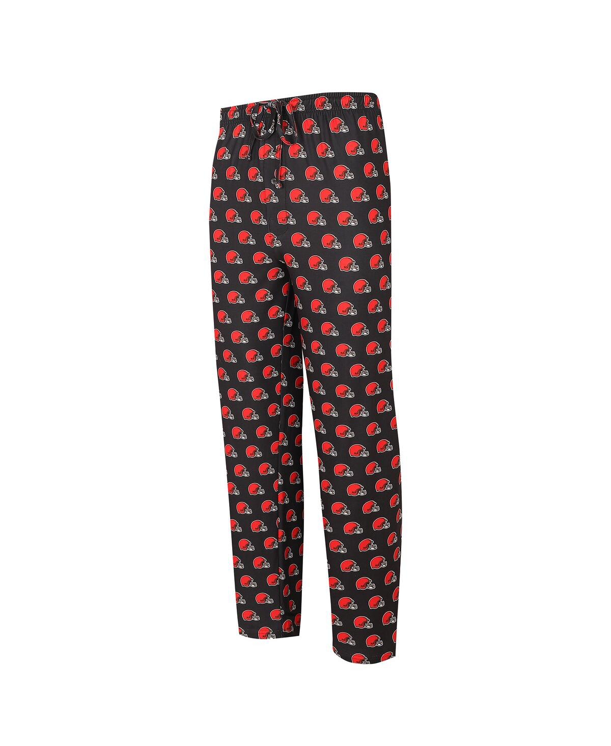 Shop Concepts Sport Men's  Brown Cleveland Browns Gauge Allover Print Knit Sleep Pants