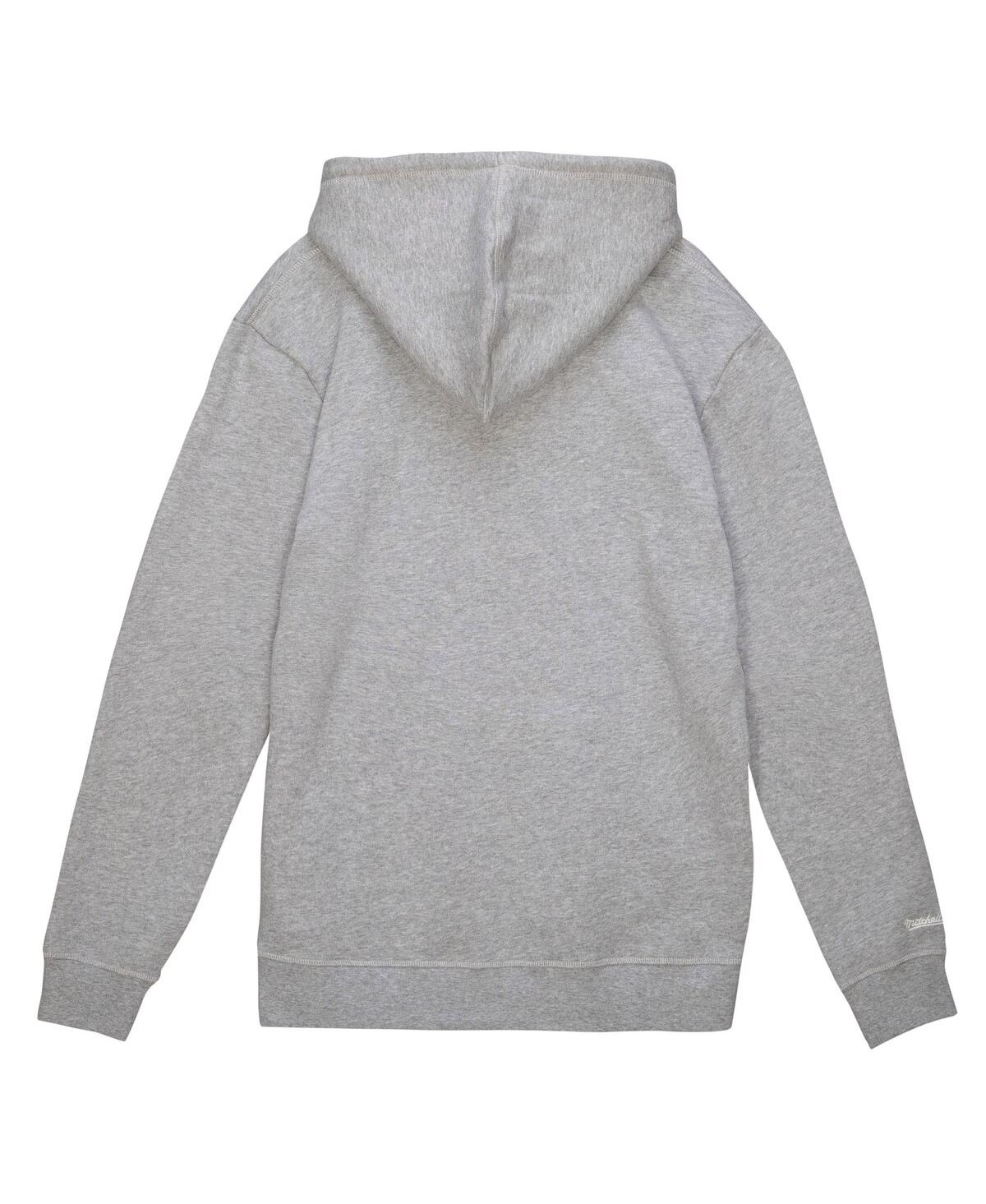 Men's Mitchell & NessSeattle Sounders Fc Primary Logo Pullover Hoodie - Heather Gray