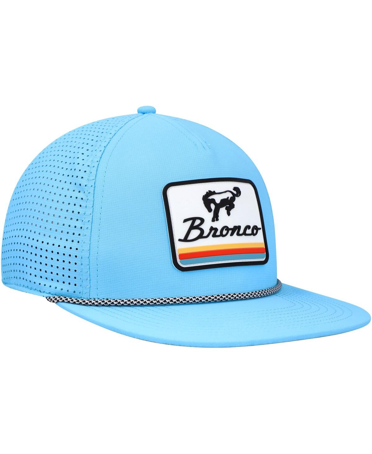 AMERICAN NEEDLE MEN'S AMERICAN NEEDLE BLUE BRONCO BUXTON PRO ADJUSTABLE HAT 