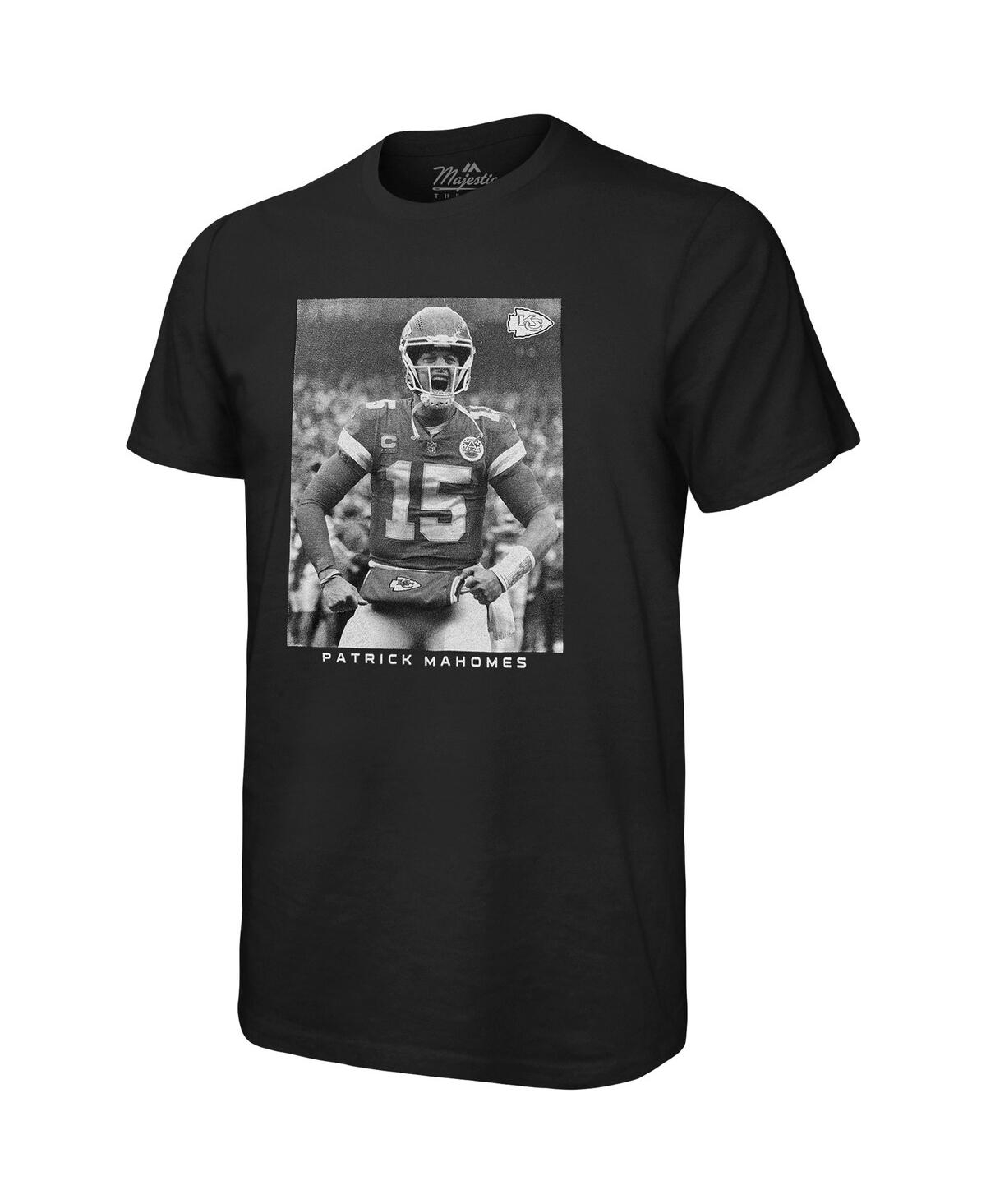 Men's Majestic Threads Patrick MahomesKansas City Chiefs Oversized Player Image T-shirt - Black
