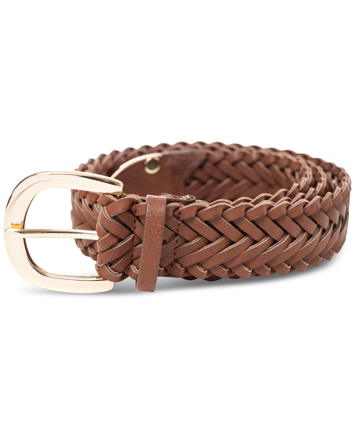 Style & Co Braided Belt with Metal Buckle