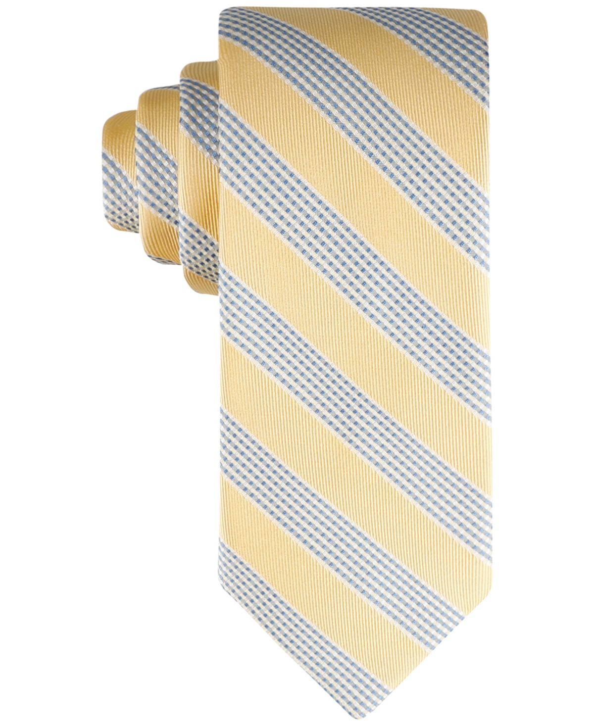 Shop Tommy Hilfiger Men's Terrance Stripe Tie In Yellow