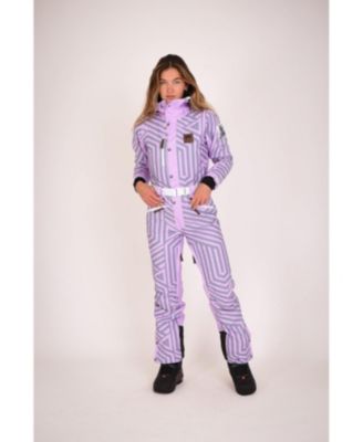 Clothing Women's Fall Line Purple & Grey Ski Suit