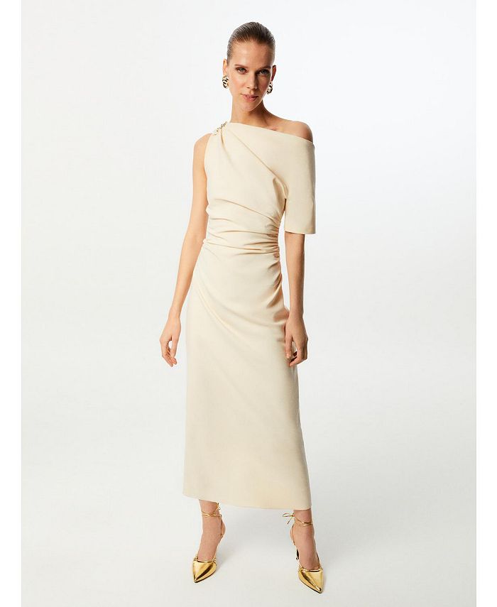 NOCTURNE Women's Ruched Maxi Dress - Macy's