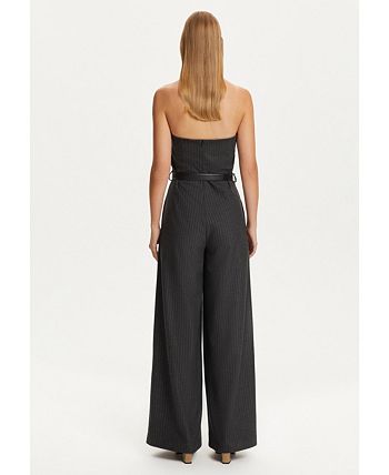 Macys striped jumpsuit outlet