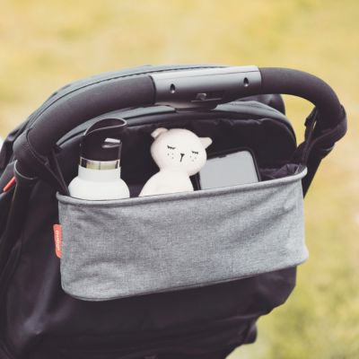 Buggy Buddy Universal Stroller Organizer with Cup Holders, Secure Attachment, Zippered Pockets