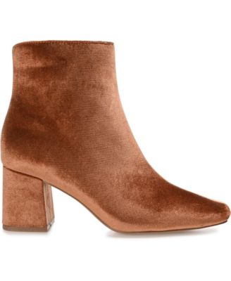 Women's Hazara Wide Width Velvet Block Heel Dress Booties