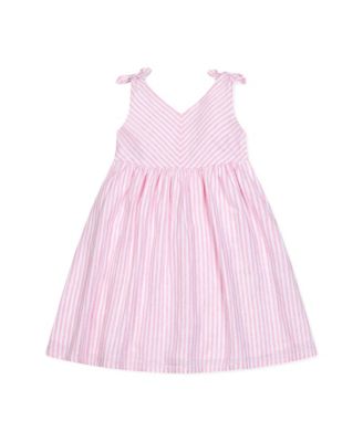 Toddler Girls Hope and Henry Sleeveless Bow Shoulder Swing Dress