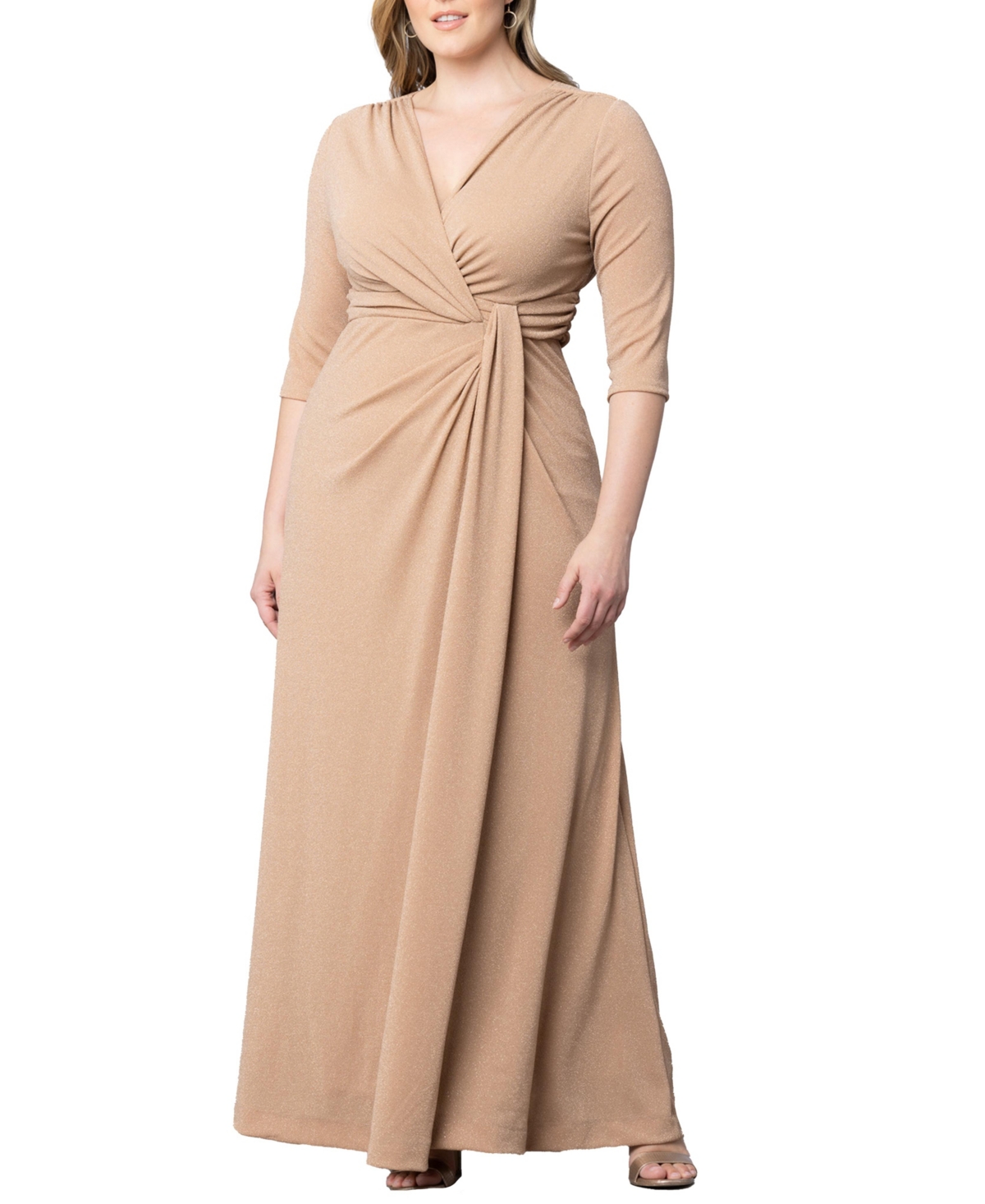Plus Size Romanced by Moonlight Long Gown - Silver starlight