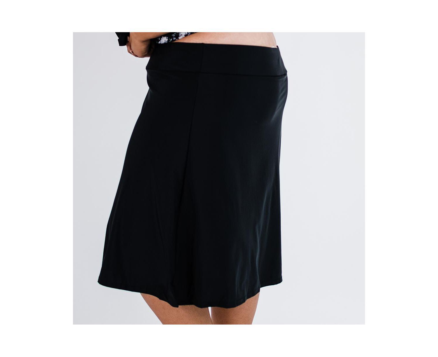 Plus Size Long Swim Skort