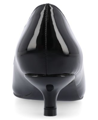 Women's Lutana Wide Width Pointed Toe Kitten Heel Pumps