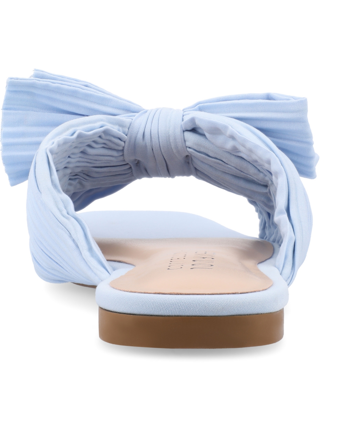 JOURNEE COLLECTION WOMEN'S SERLINA BOW FLAT SANDALS 