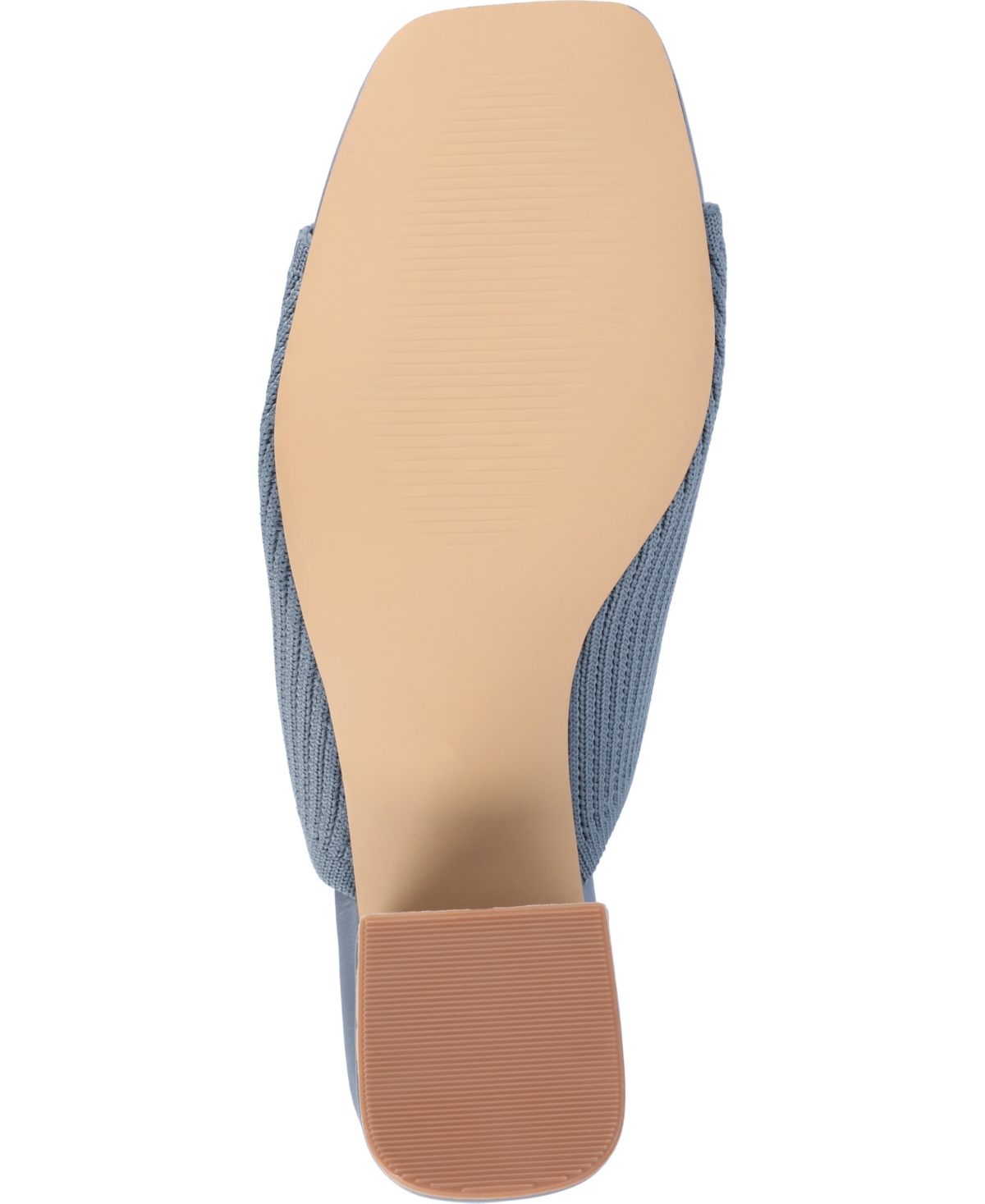 Journee Collection Womens Medium And Wide Width Lorenna Open Square Toe Block Heel Sandals In Blue