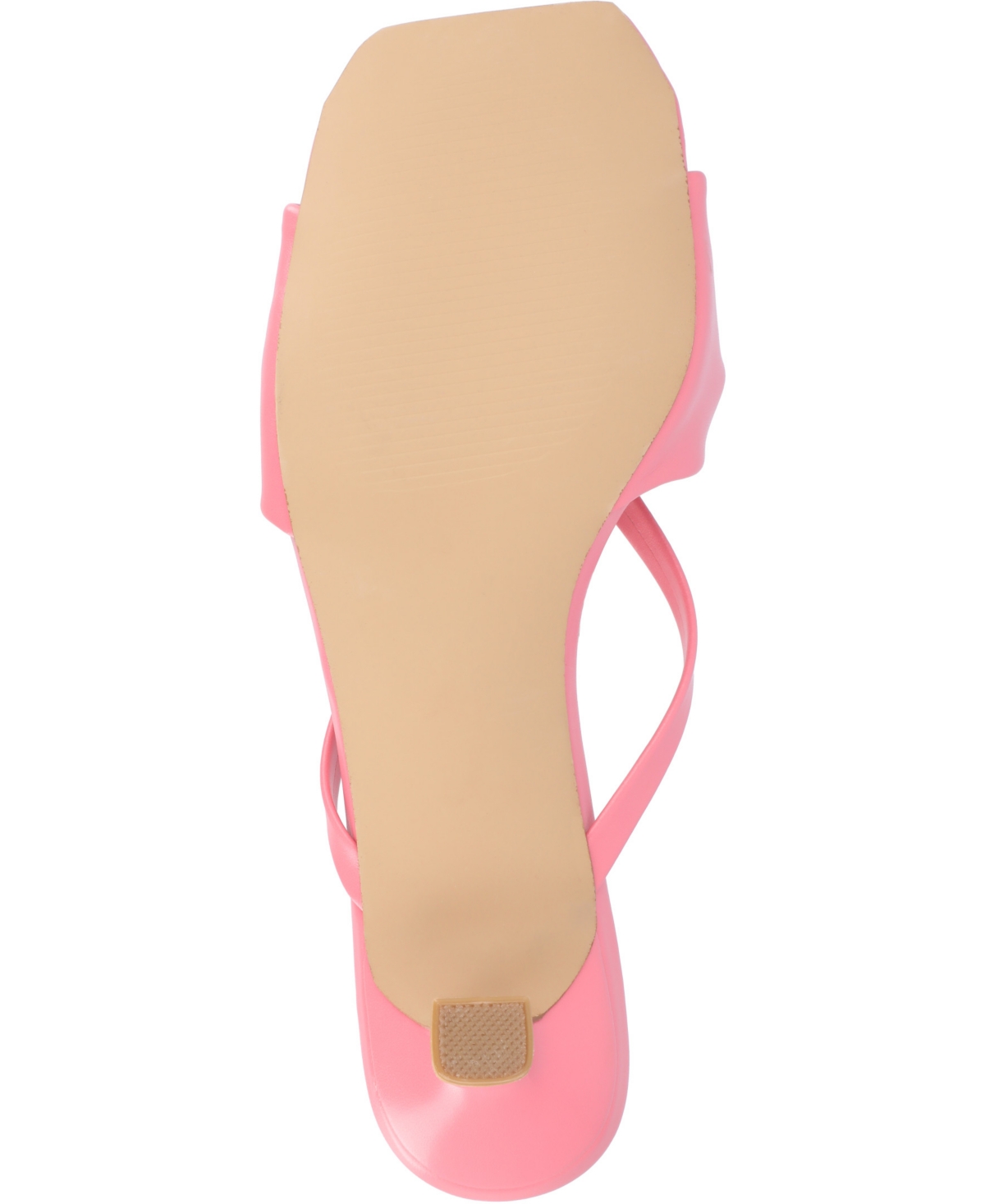 Journee Collection Women's Starling Kitten Heel Slip On Sandals In Pink