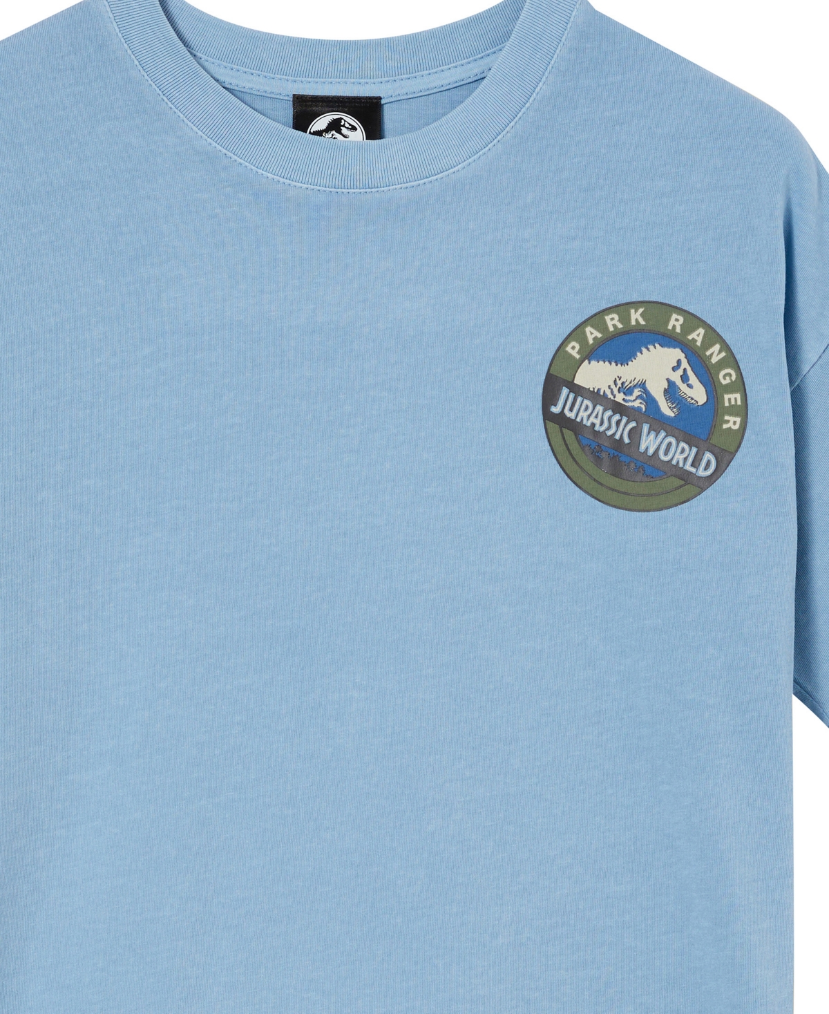 Shop Cotton On Big Boys Jurassic Park Quinn Short Sleeve T-shirt In Dusty Blue,jurassic Park