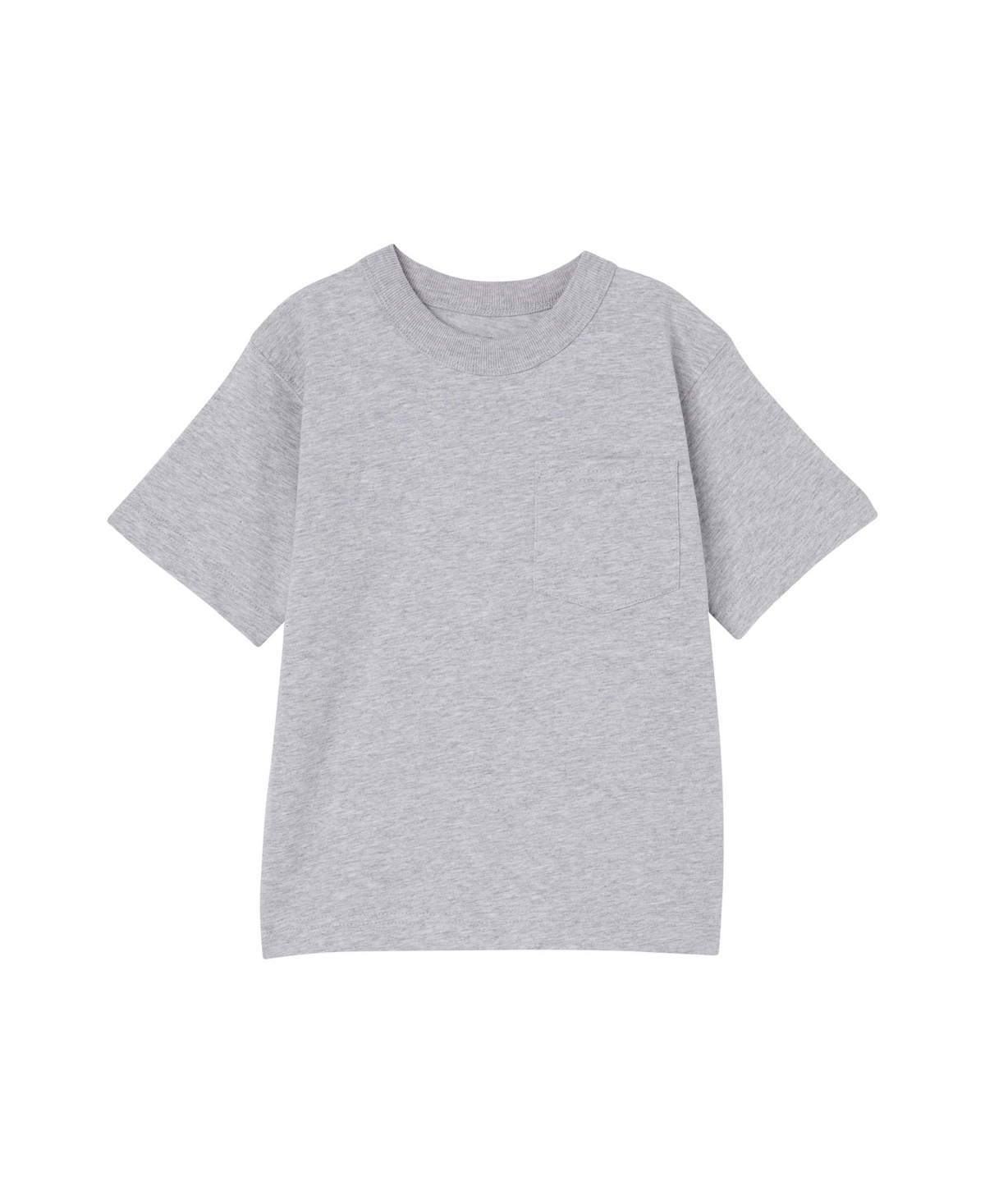 Cotton On Kids' Toddler And Little Boys The Essential Short Sleeve T-shirt In Fog Gray Marle
