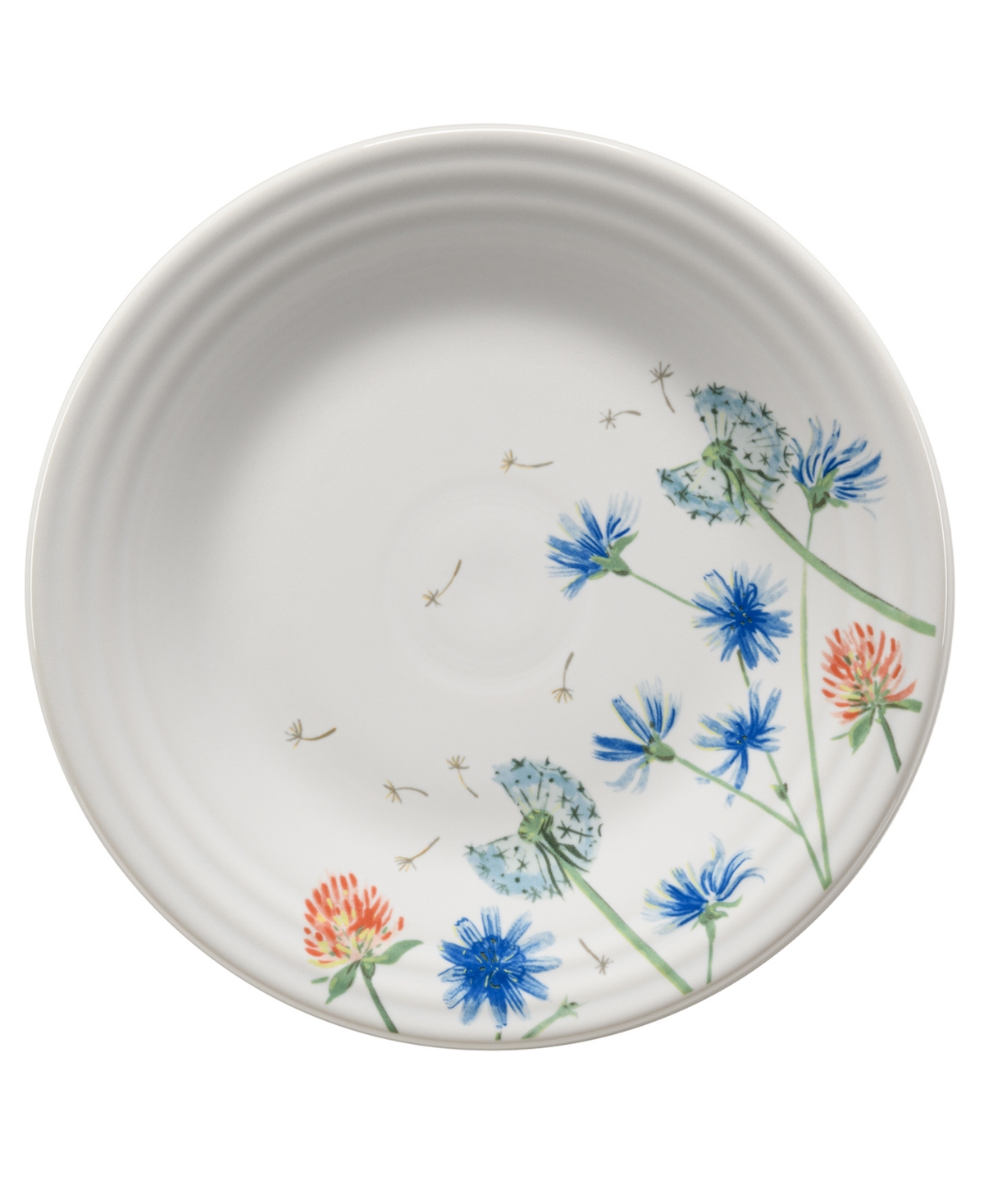 Breezy Floral Luncheon Plate - Multi Color Design With Fiesta Colors