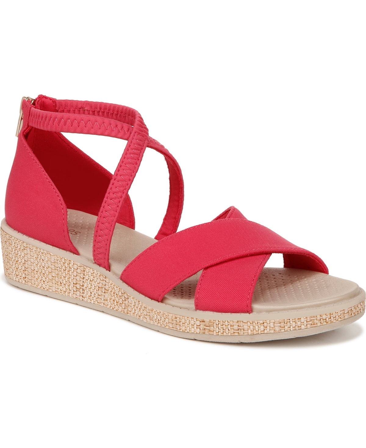 Bali Sand Washable Strappy Sandals - Magenta Pink Fabric